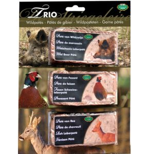 Selecció de tres patés de caça