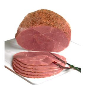 Pernil de xai cobert amb pebre negre